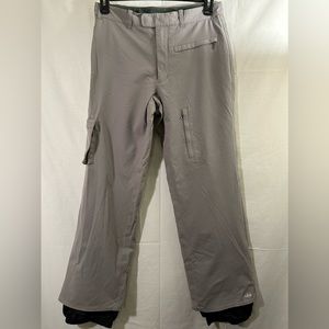 Burton OSI Snowboarding/ski zip pockets Cargo Pants Gray Size Medium
